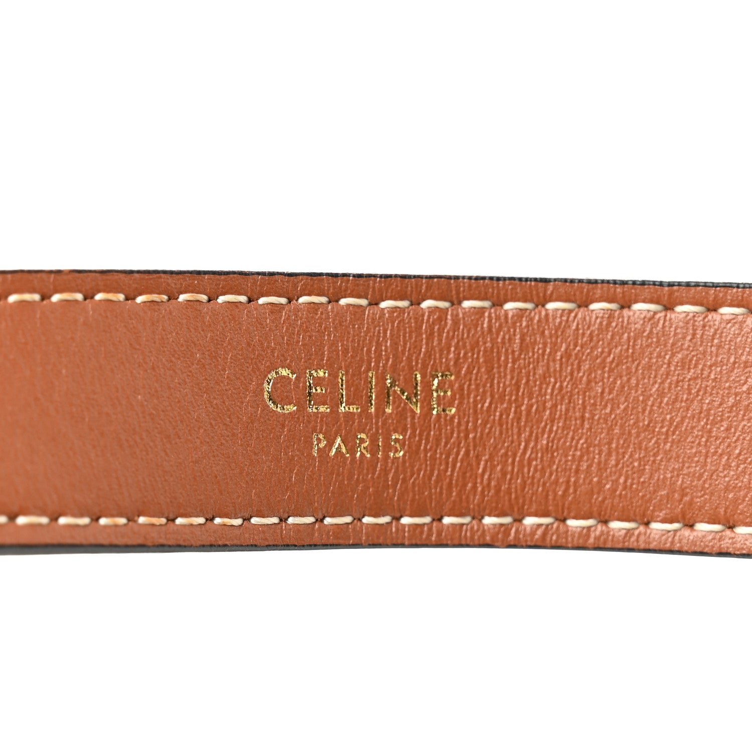 Celine Triomphe Canvas Calfskin Ava Shoulder Bag Tan 6 of 9