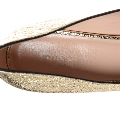 Gucci Galassia GG Marmont Fringe 50mm Loafer Pumps 41 Platino 6 of 11