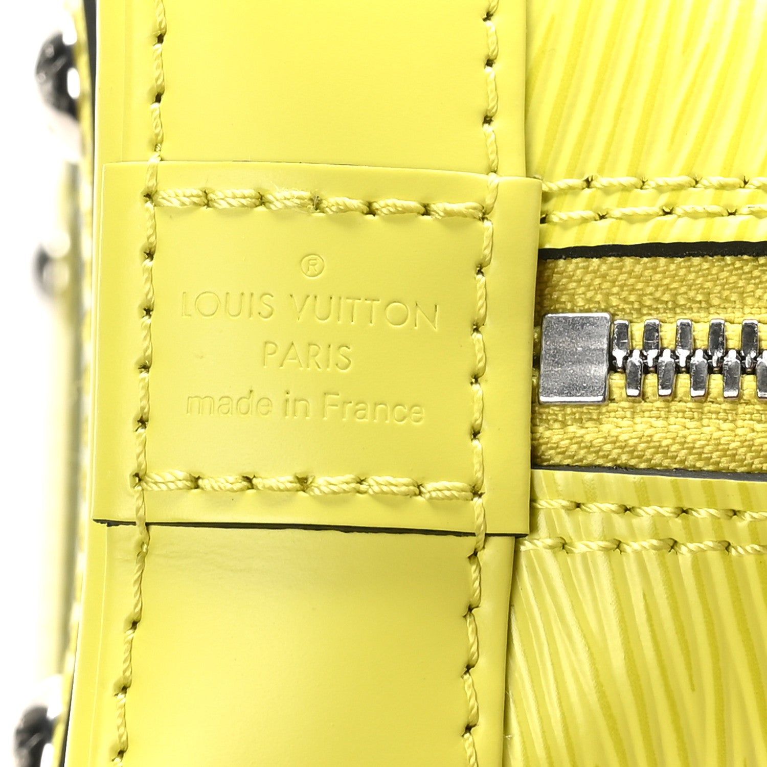 Louis Vuitton Epi Jacquard Alma BB Yellow Citron 6 of 9