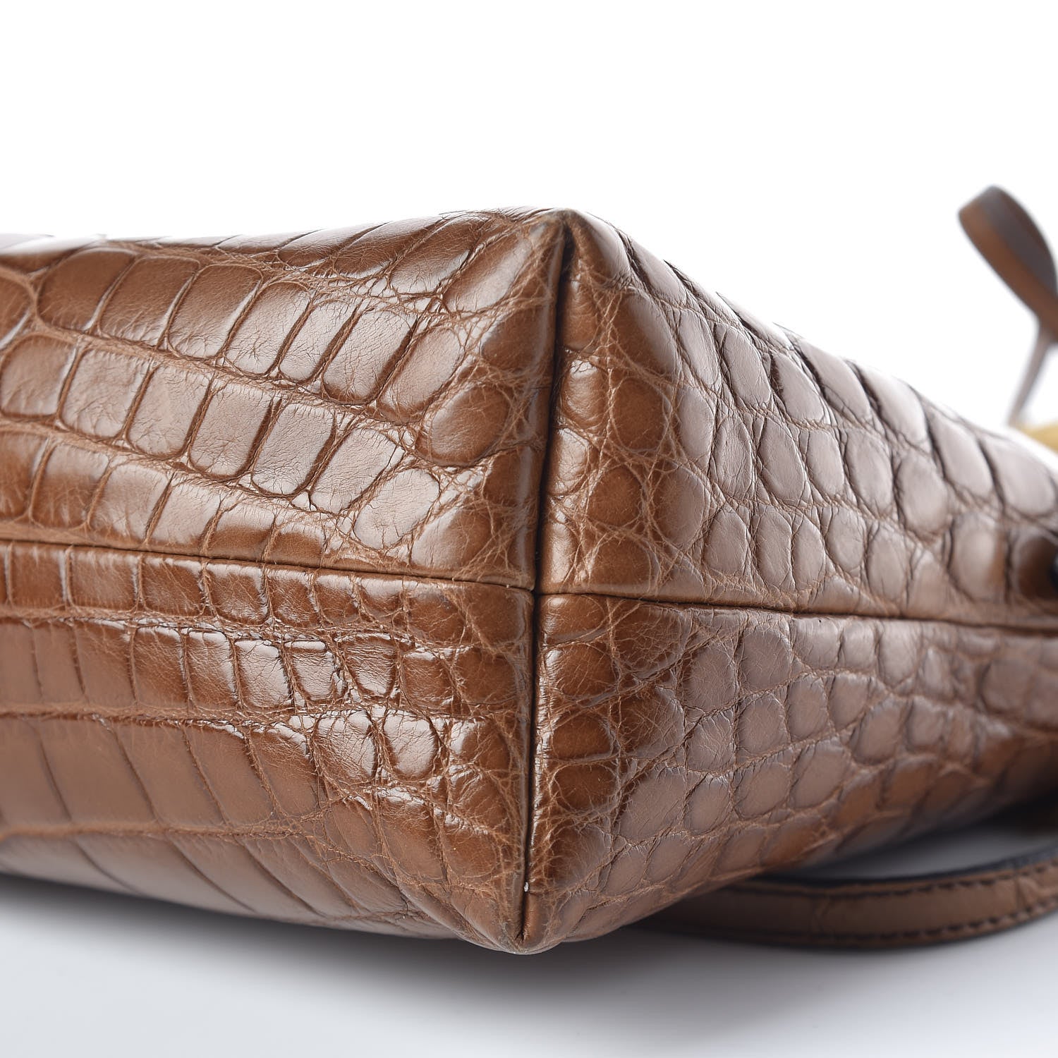 Burberry Alligator Mink Little Crush Bag Brown 13 of 15