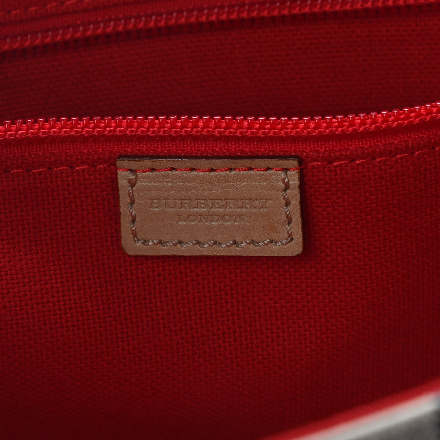 Vintage Check Tote Red