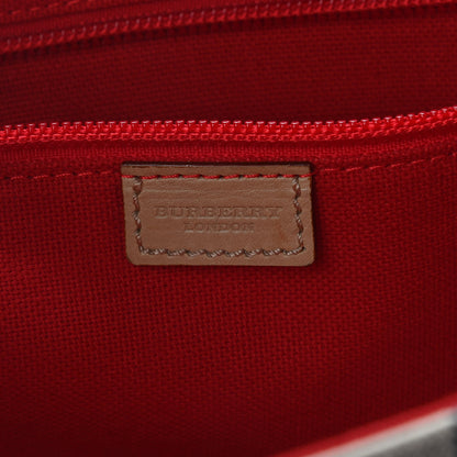 Burberry Vintage Check Tote Red 6 of 12