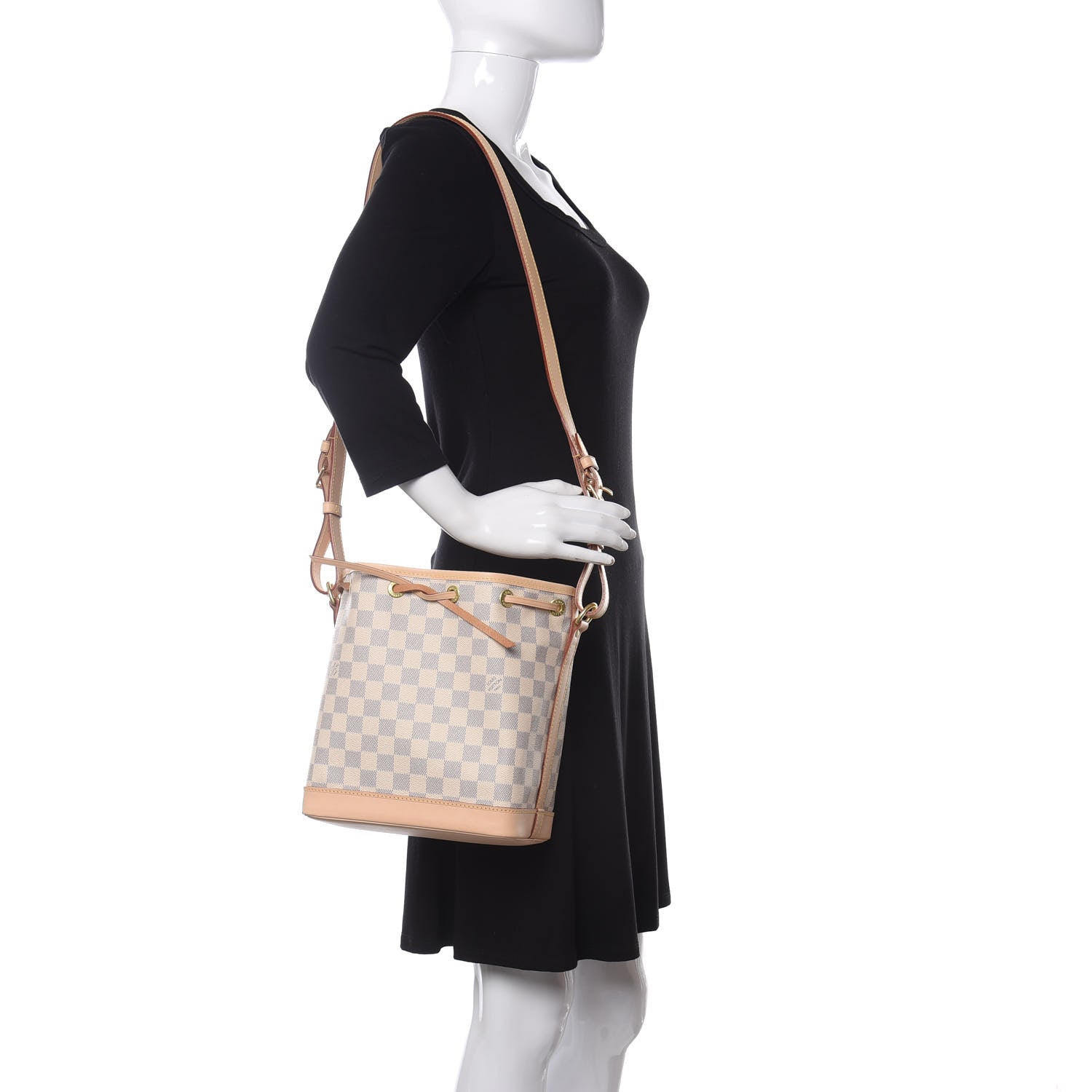 Louis Vuitton Damier Azur Noe BB 2 of 11