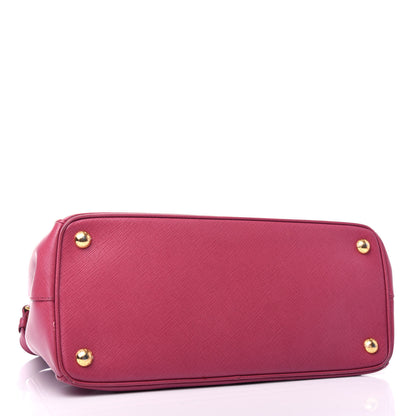 Prada Saffiano Small Galleria Double Zip Tote Peonia 4 of 11