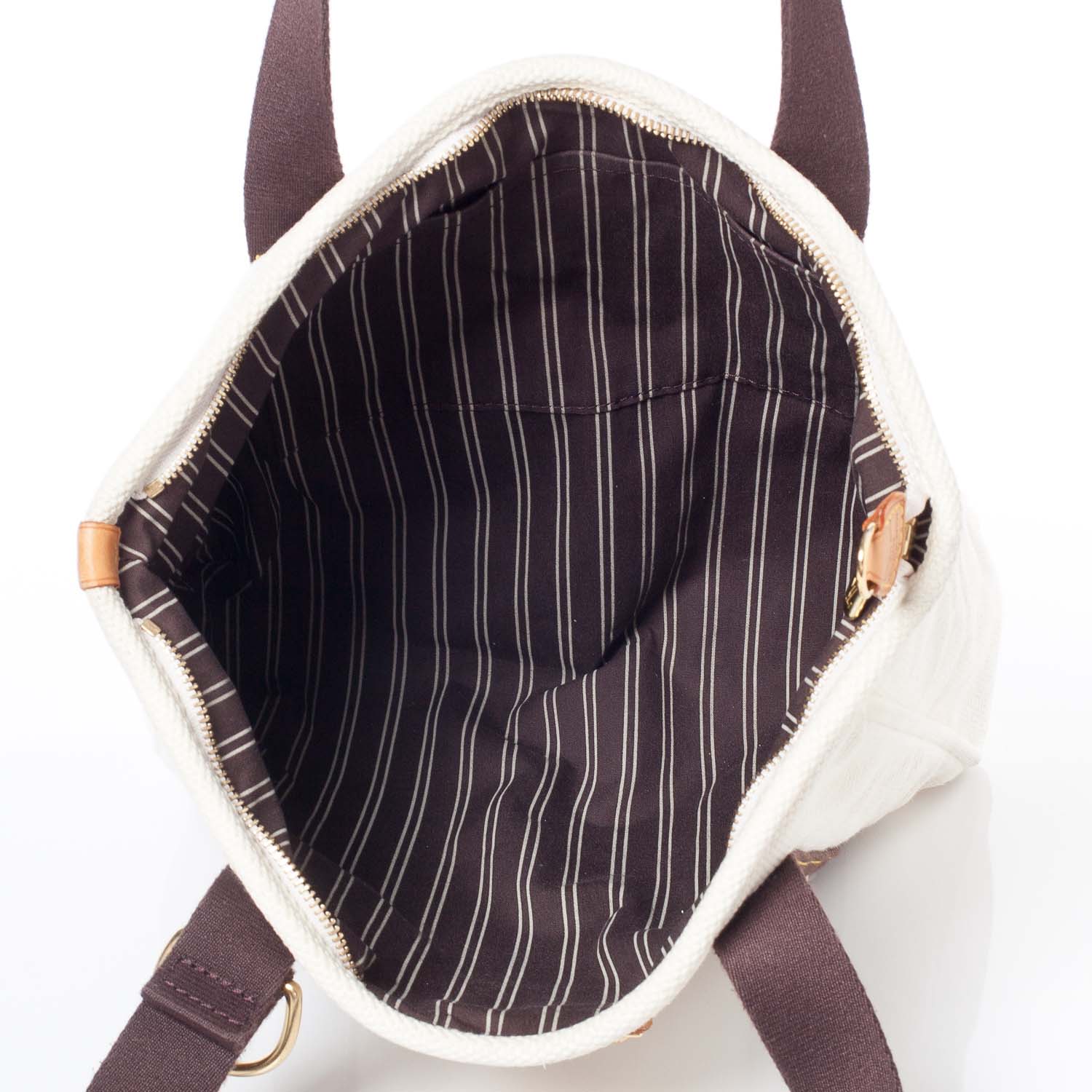 Louis Vuitton Toile Antigua Cabas MM Tote White 9 of 9