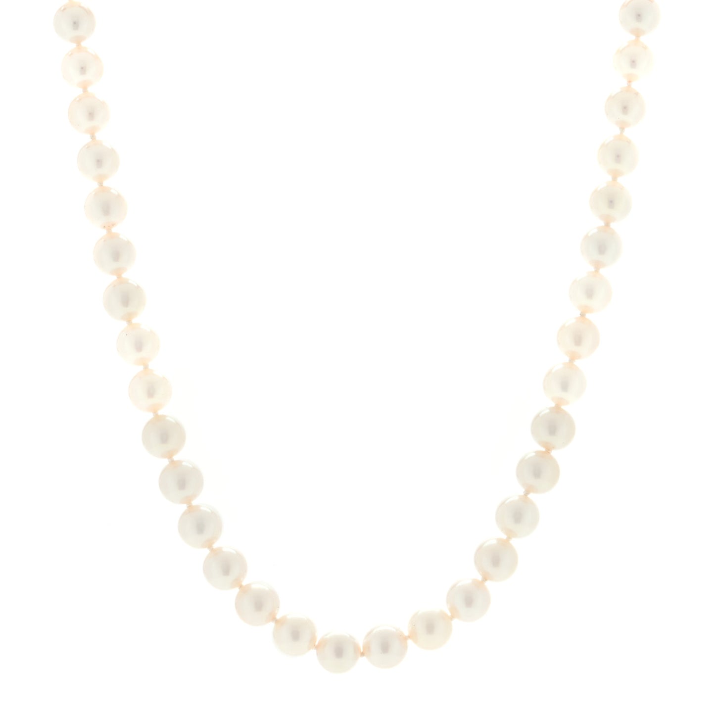 18K White Gold Akoya Pearl 6.5-7mm Essential Necklace