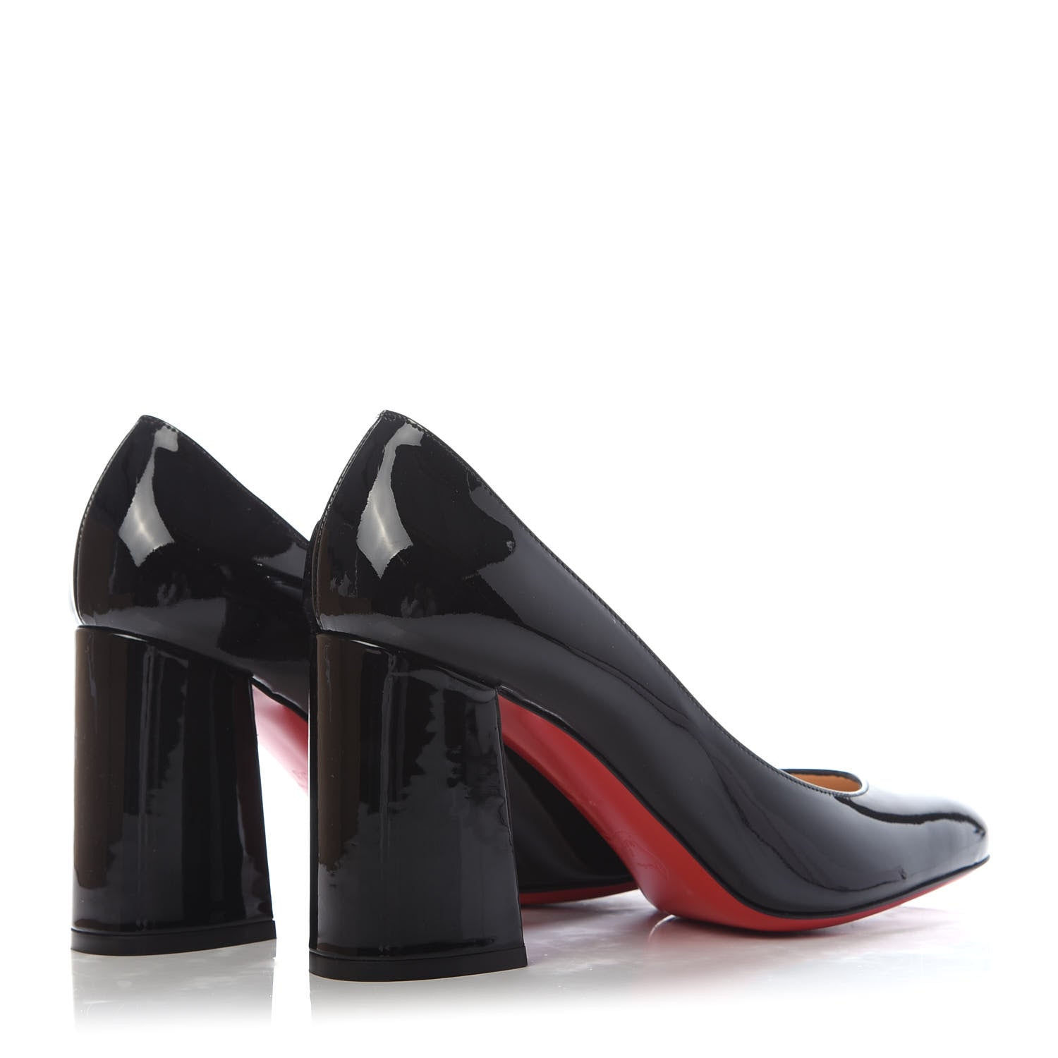 Christian Louboutin Patent Baobab 85 Pumps 38 Black 4 of 8