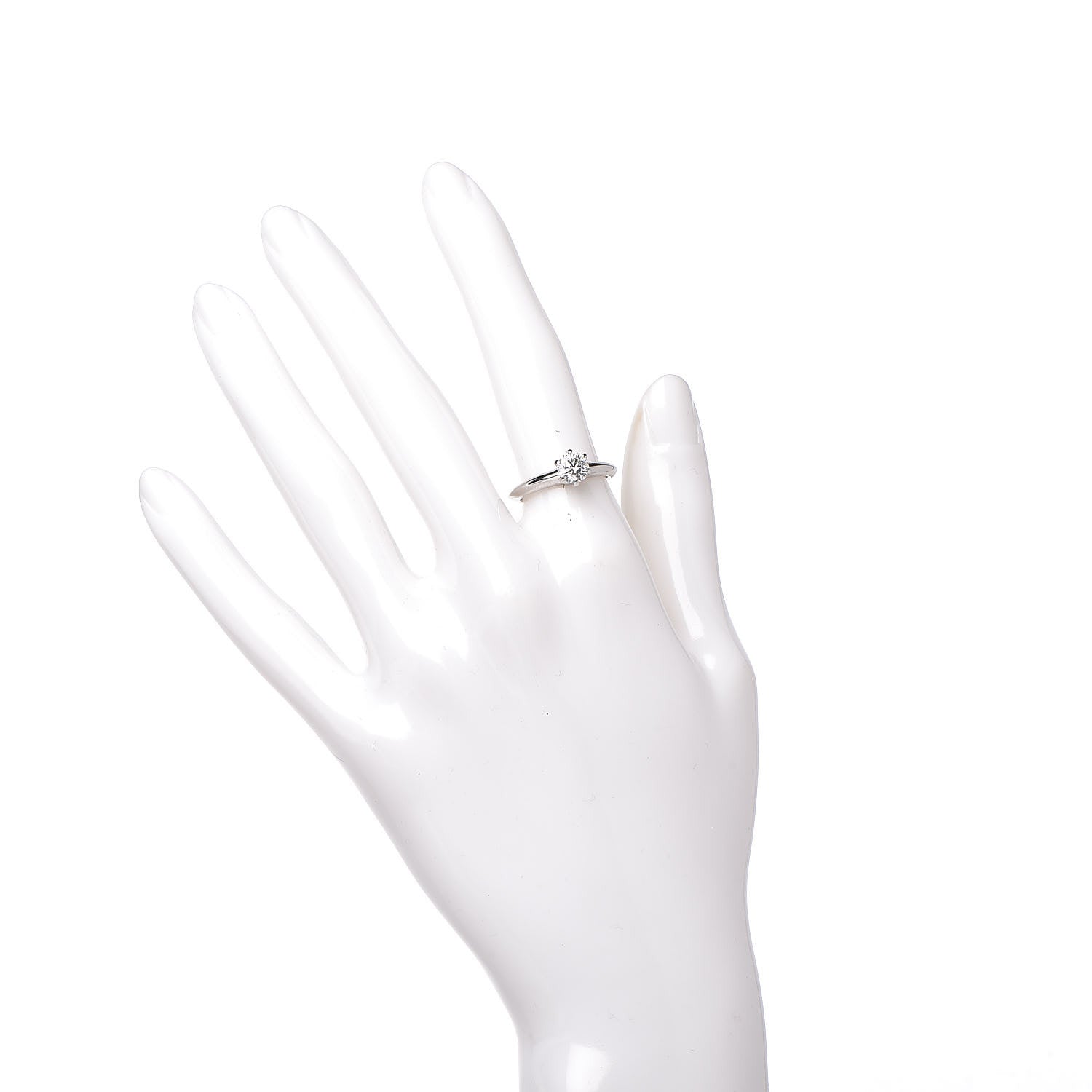 Tiffany Platinum Diamond .70ct Solitaire Engagement Ring 51 5.75 2 of 7