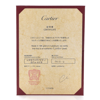 Cartier 18K White Gold Diamond 4mm LOVE Wedding Paved Band Ring 51 5.75 5 of 5