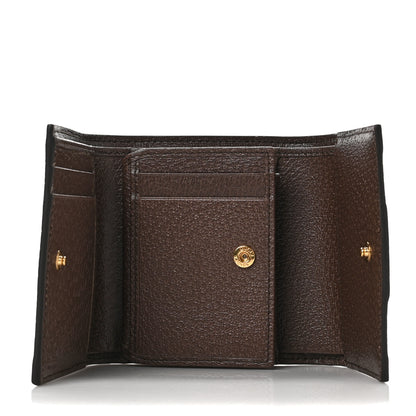 Gucci GG Supreme Monogram Web Ophidia French Flap Wallet Beige New Acero 5 of 6