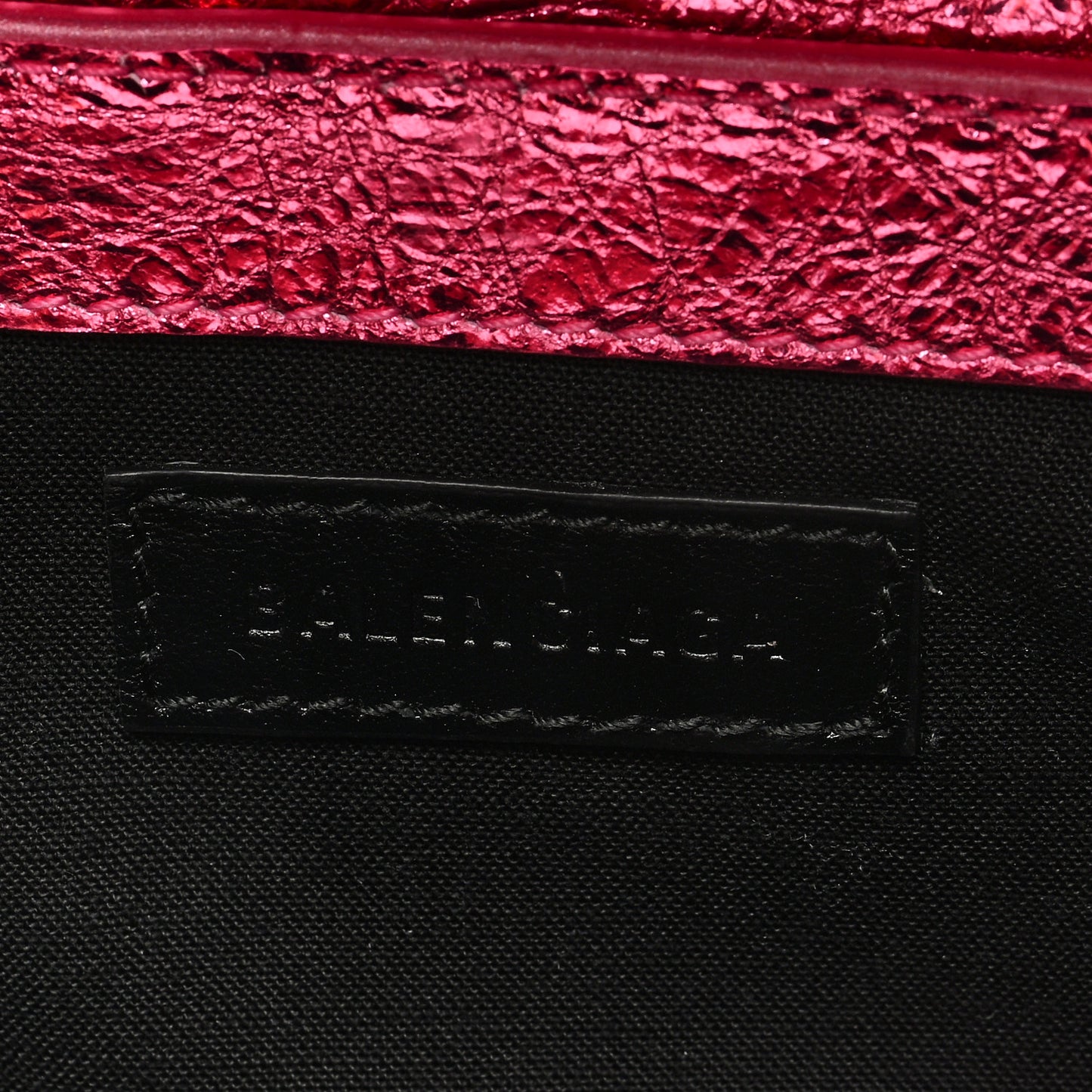 Metallic Agneau Arena Le Cagole Sling Bag XS Pink