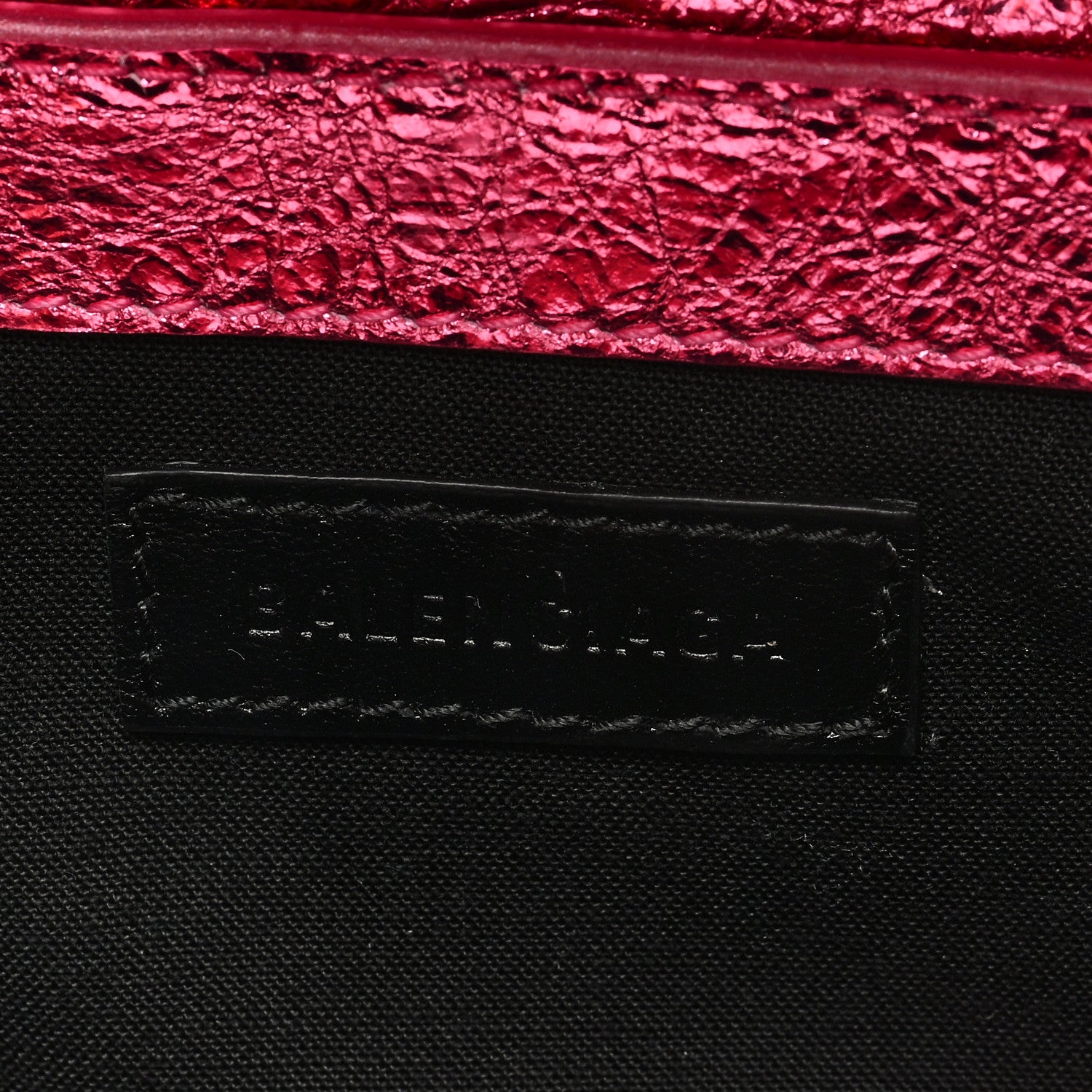 Balenciaga Metallic Agneau Arena Le Cagole Sling Bag XS Pink 6 of 9