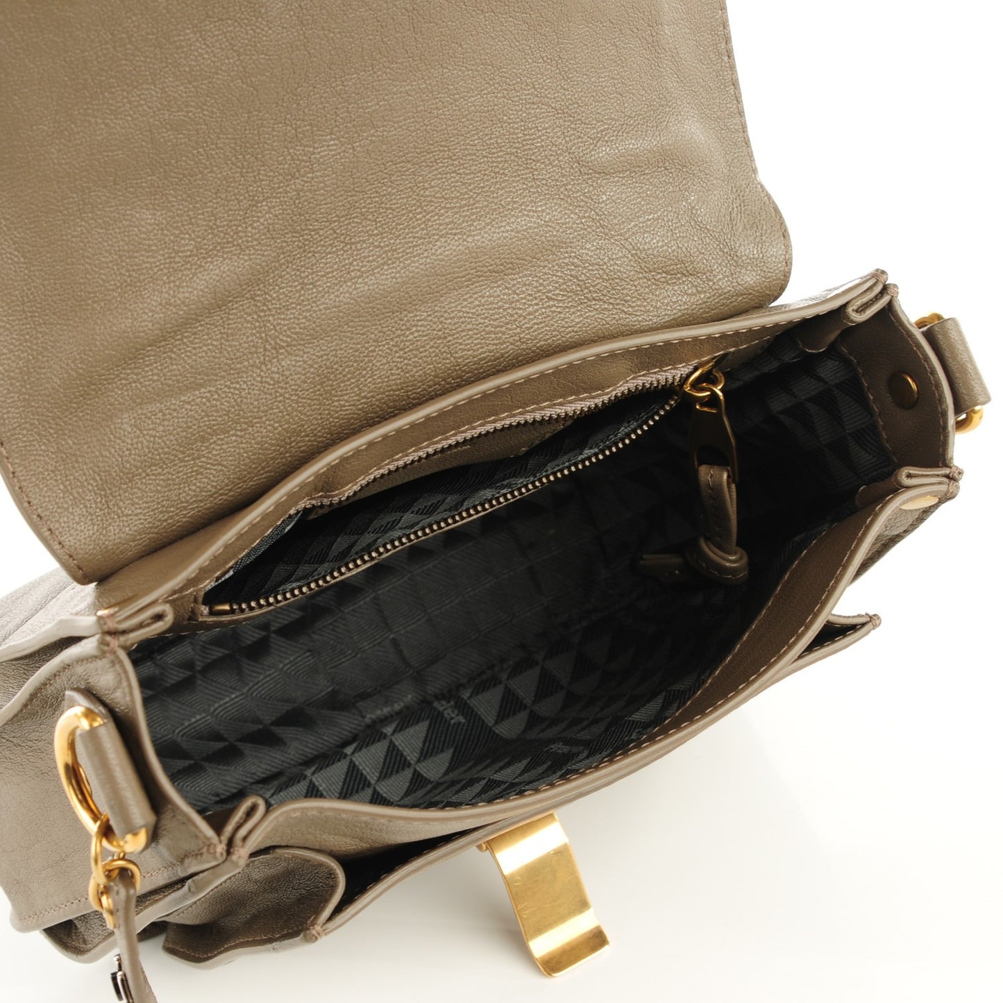 Lambskin PS1 Pouch Smoke