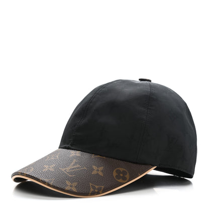 Louis Vuitton Polyester Silk Monogram LV Get Ready Cap M Black 1 of 8