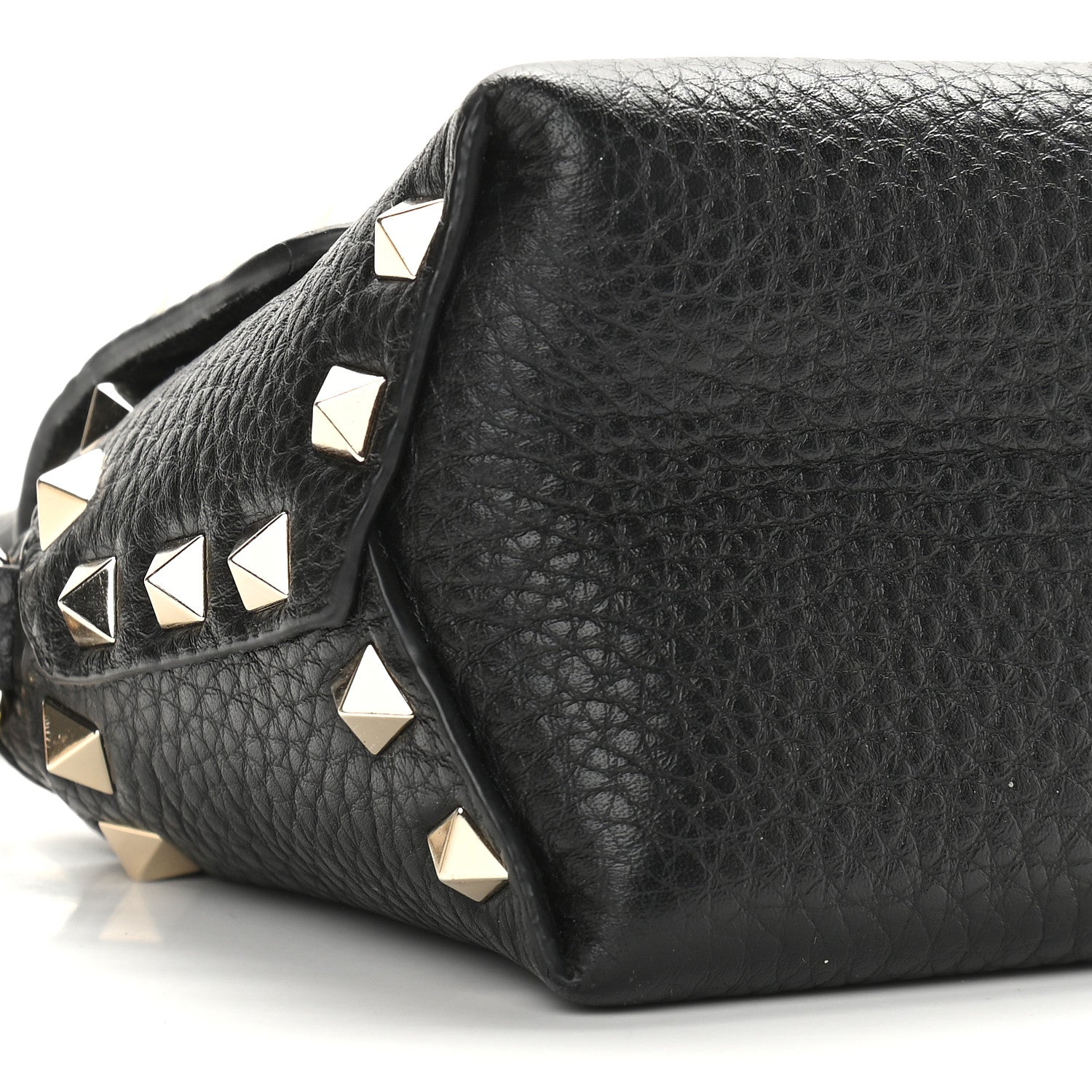 Valentino Garavani Pebbled Calfskin Mini Rockstud Crossbody Bag Black 7 of 9