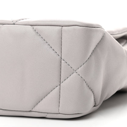 Chanel Lambskin Quilted Medium Chanel 19 Flap Grey 10 of 11