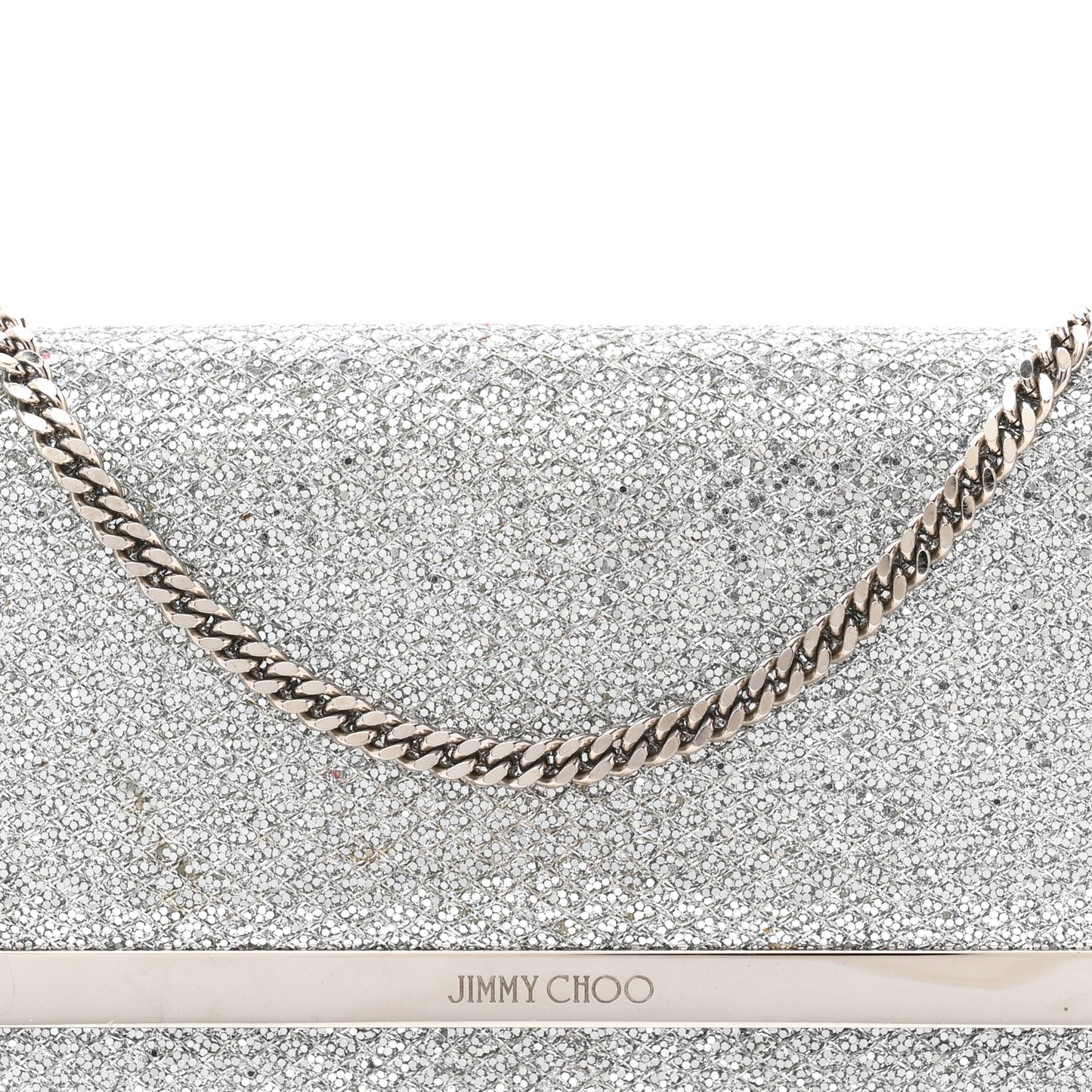 Glitter Margot Clutch Silver