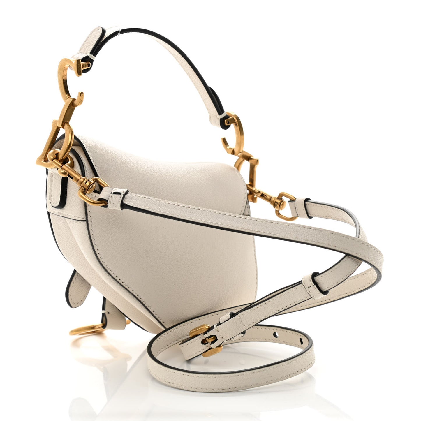 Goatskin Micro Saddle Bag With Strap