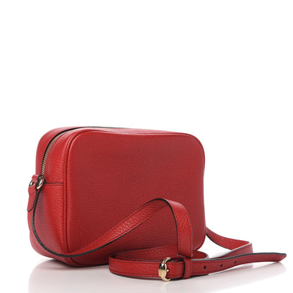 Gucci Pebbled Calfskin Small Soho Disco Bag Tabasco Red 3 of 11