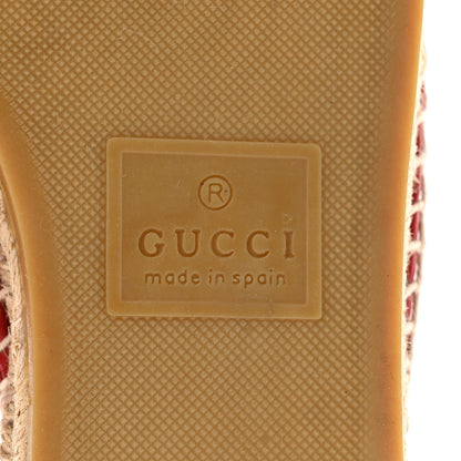 Gucci Nappa Matelasse GG Marmont Espadrille Slippers 38.5 Hibiscus Red 8 of 10