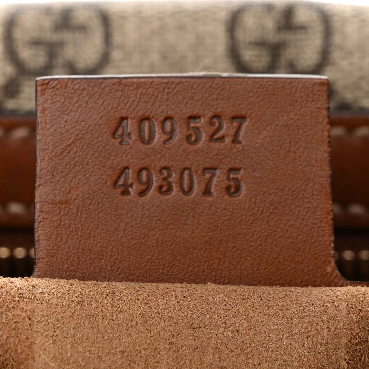 GG Supreme Monogram Medium Boston Beige Cuir
