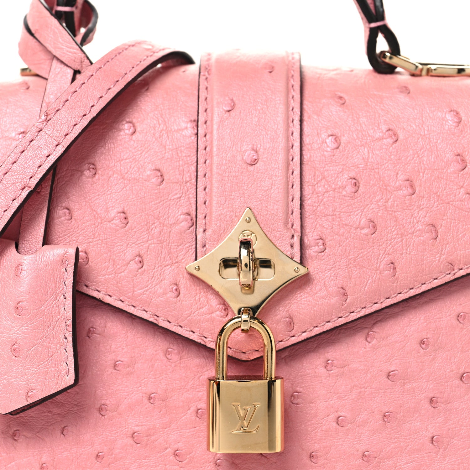 Louis Vuitton Ostrich Rose Des Vents Mini Pink 8 of 10