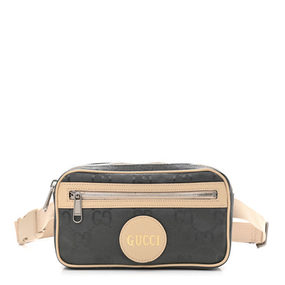 Gucci Econyl Nylon Monogram Off The Grid Belt Bag 95 38 Graphite Grey New Plaster 1 of 11