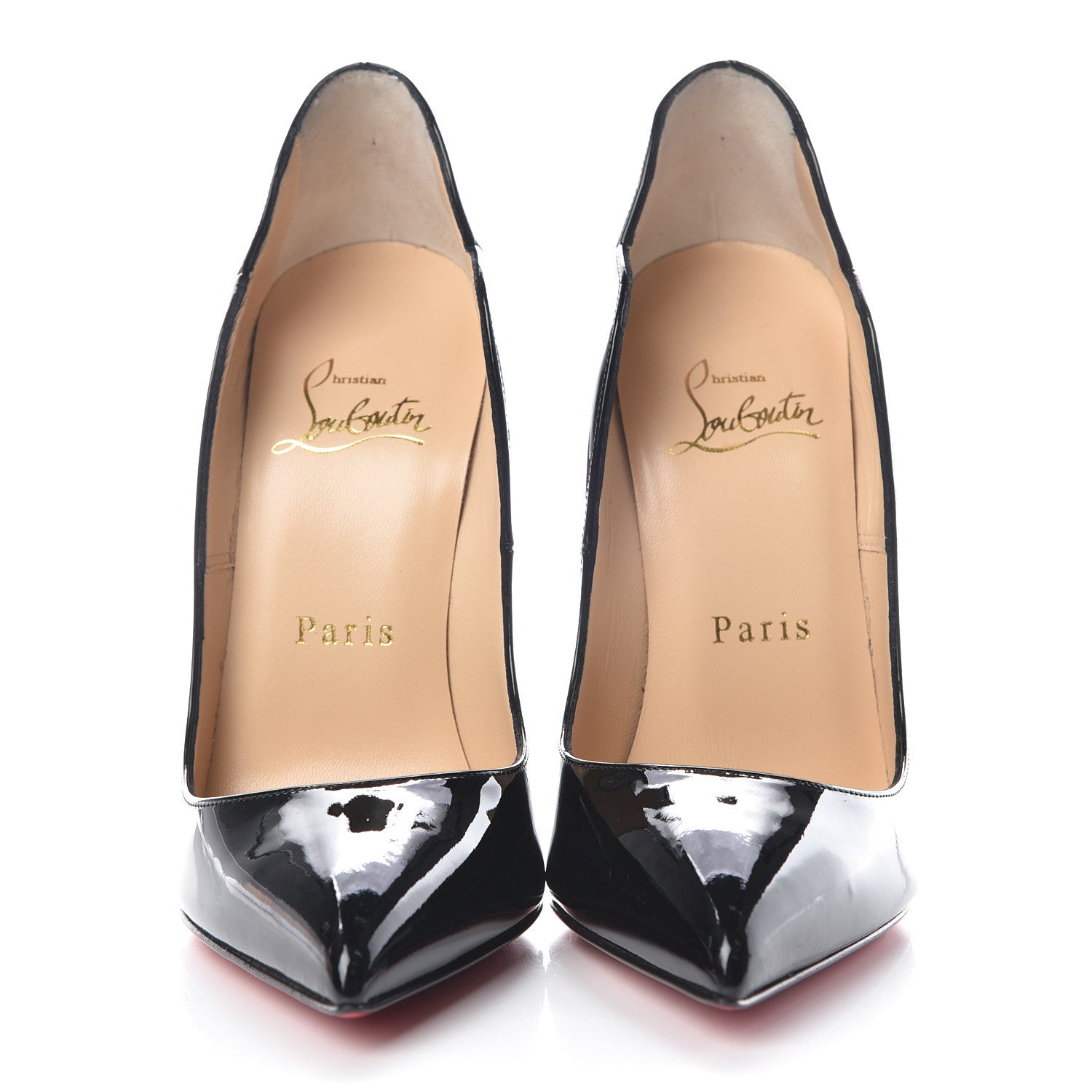 Christian Louboutin Patent Hot Chick 130 Pumps 35 Black 2 of 9