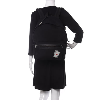 Saint Laurent Canvas SL Playing Cards City Backpack Black 2 of 10