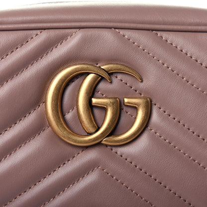 Gucci Calfskin Matelasse Small GG Marmont Chain Shoulder Bag Porcelain Rose 10 of 10