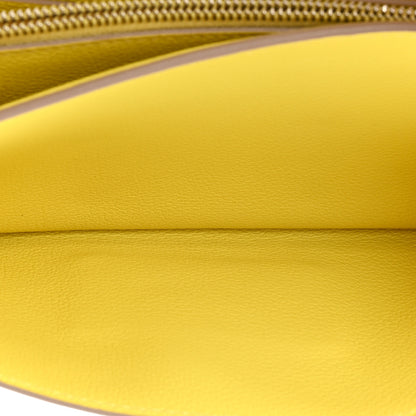 Hermes Evercolor Constance Wallet To Go Lime 5 of 13