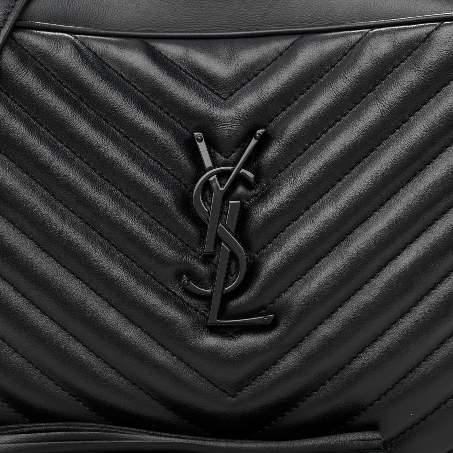 Calfskin Matelasse Monogram Monochrome Lou Camera Bag Black