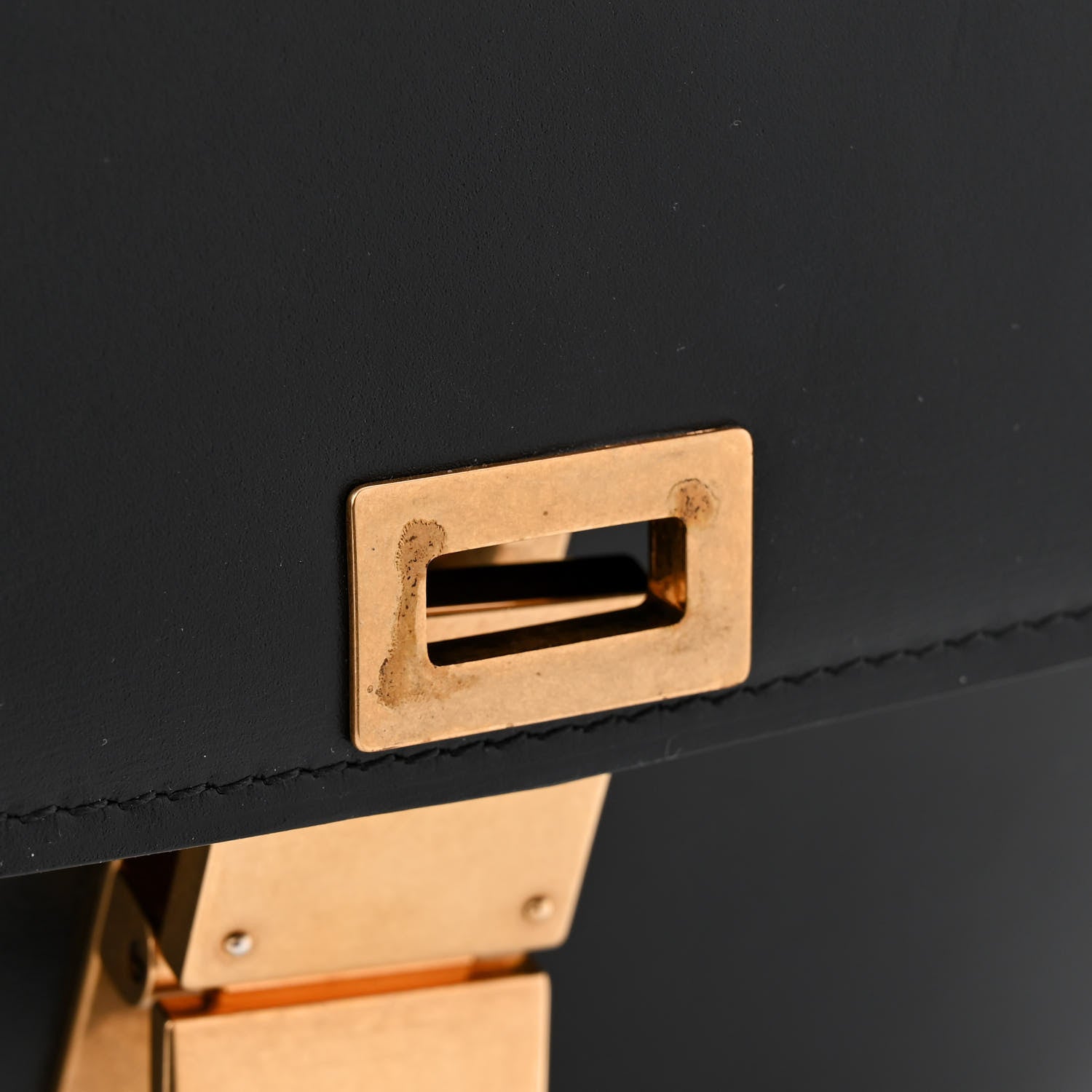 Celine Box Calfskin Medium Classic Box Flap Bag Black 11 of 14