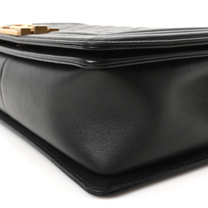 Chanel Calfskin Quilted New Medium Boy Flap Black 10 of 11
