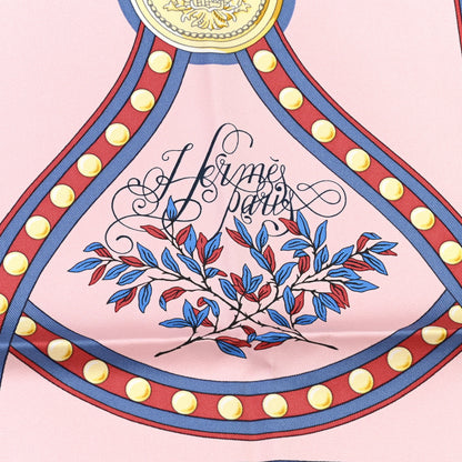 Hermes Silk Grand Tralala 90 Rose Poudre Vert 2 of 6