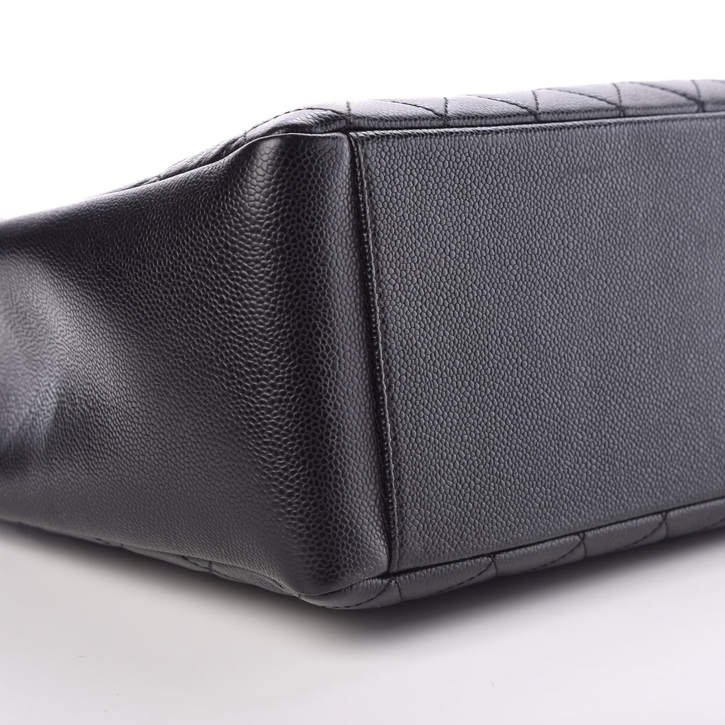 Caviar Quilted Grand Shopping Tote GST Black
