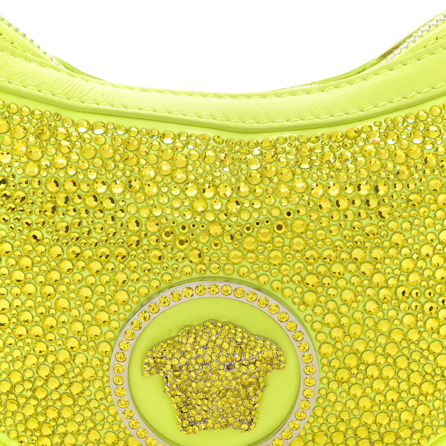 Crystal La Medusa Mini Repeat Hobo Tropical Yellow