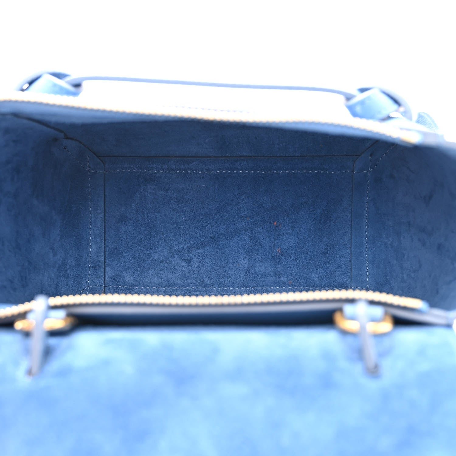 Celine Grained Calfskin Nano Belt Bag Azure 5 of 10