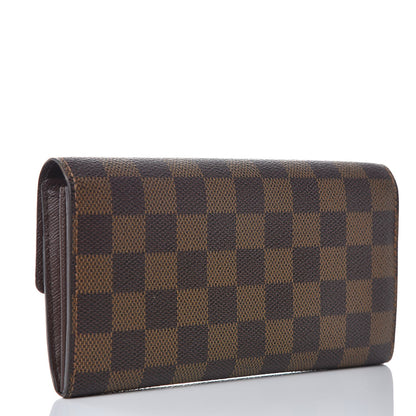 Louis Vuitton Damier Ebene Sarah Wallet 3 of 9