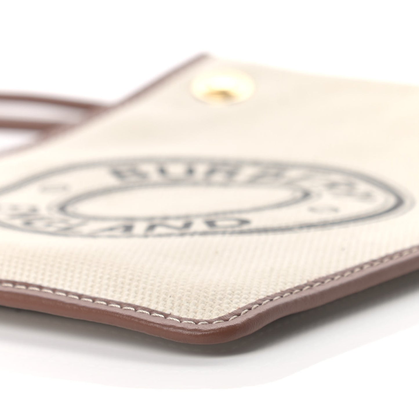 Canvas Smooth Calfskin Crossbody Pouch
