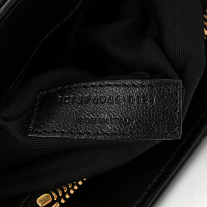 Saint Laurent Calfskin Y Quilted Monogram Medium Loulou Chain Satchel Black 7 of 11