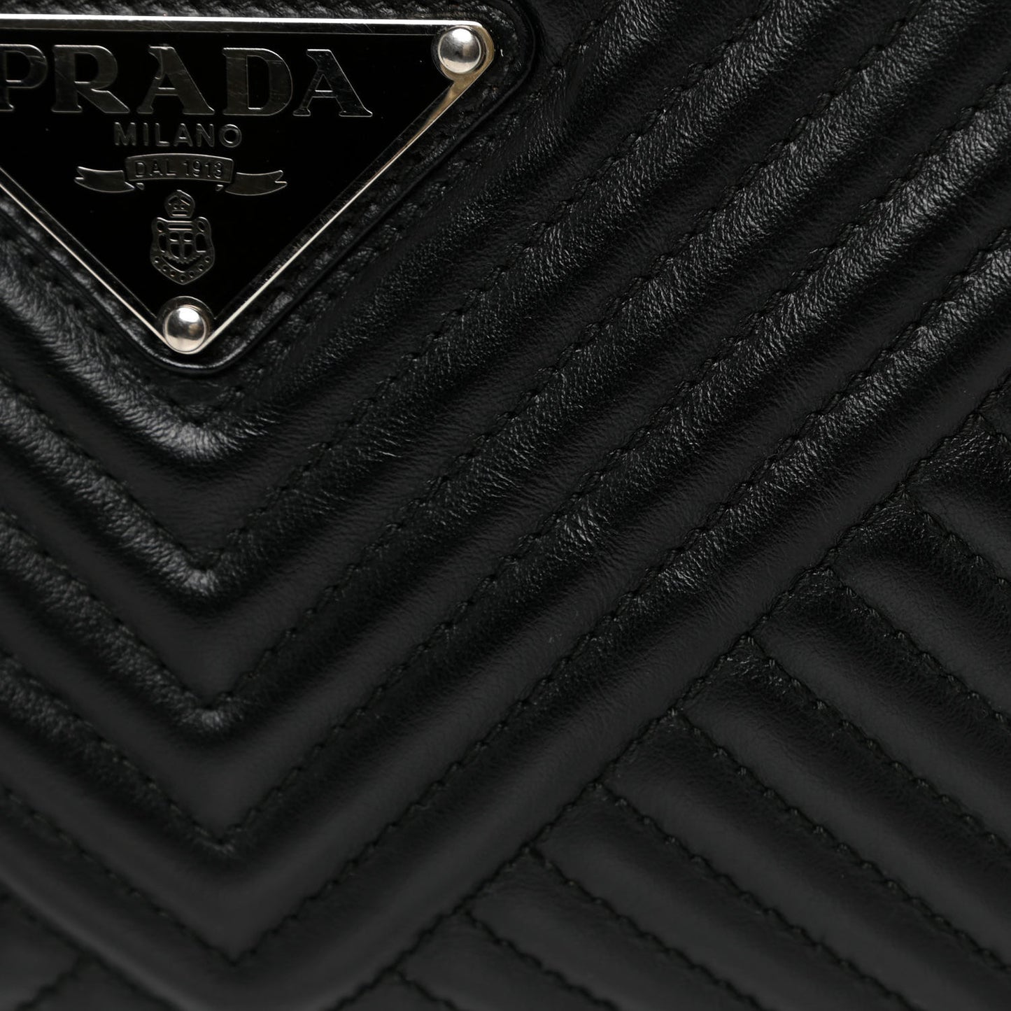 Soft Calfskin Impunture Diagramme Camera Bag Black