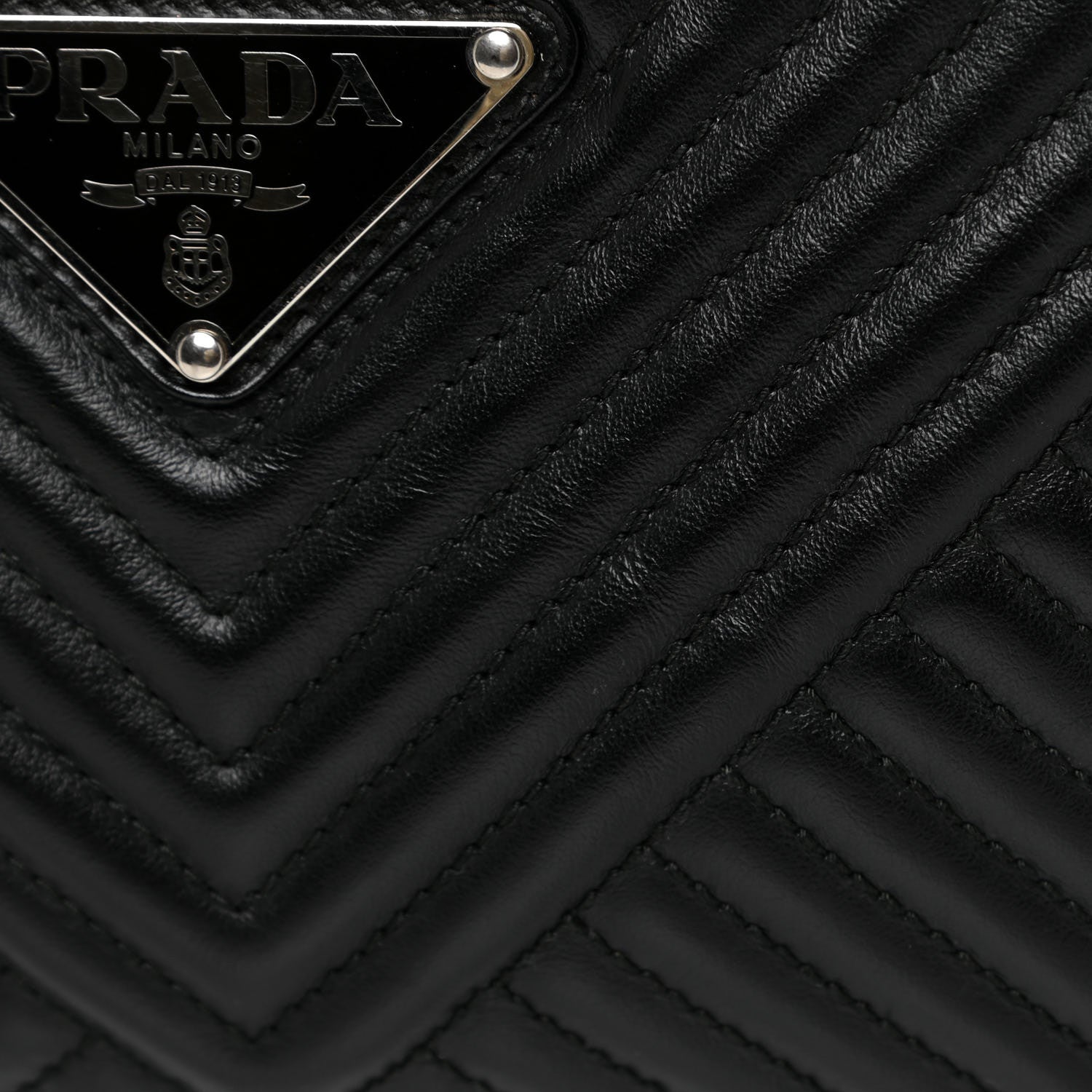 Prada Soft Calfskin Impunture Diagramme Camera Bag Black 7 of 12