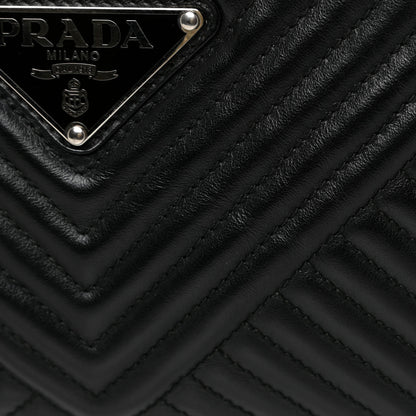 Prada Soft Calfskin Impunture Diagramme Camera Bag Black 7 of 12