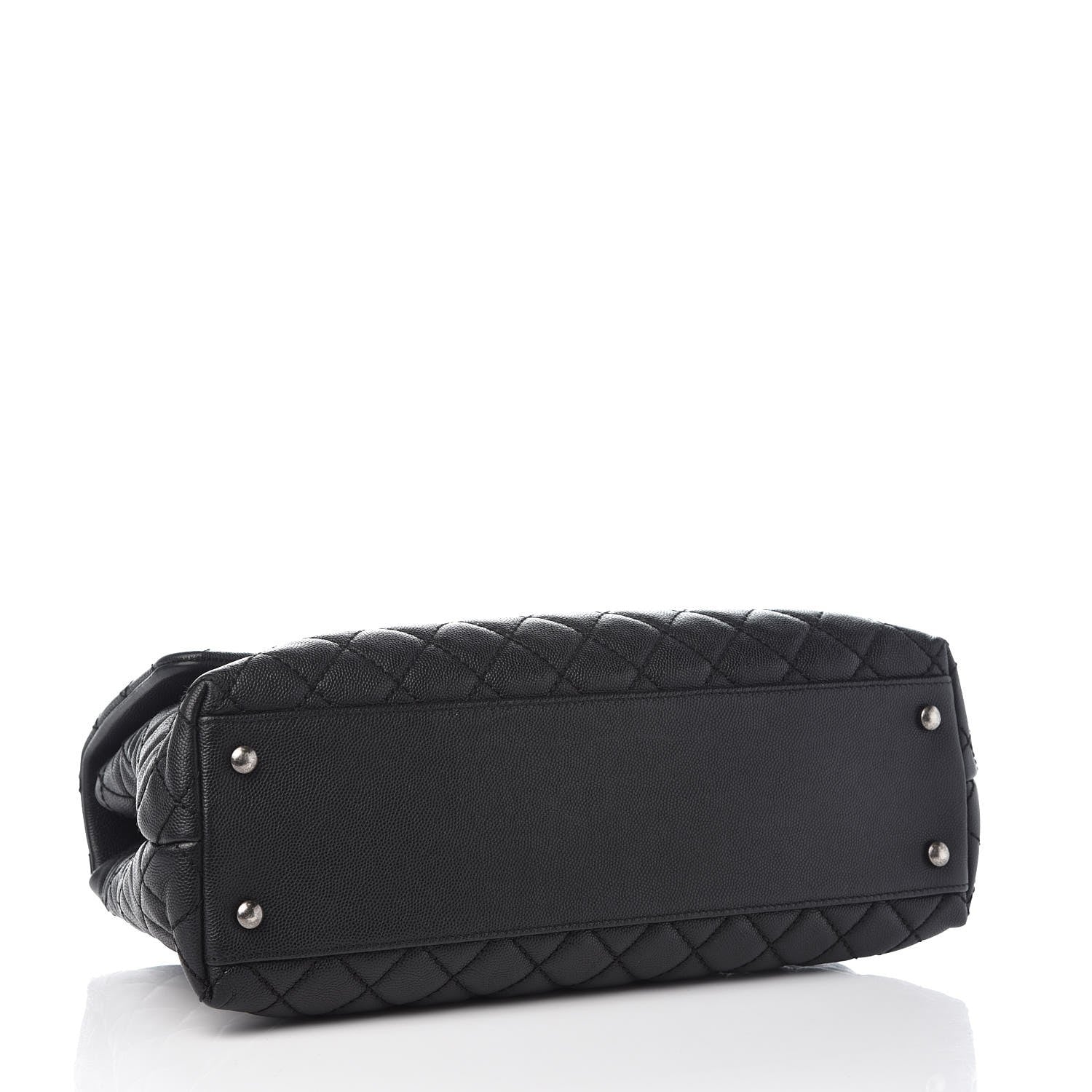 Chanel Caviar Quilted Medium Coco Handle Flap Black 4 of 6