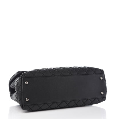 Chanel Caviar Quilted Medium Coco Handle Flap Black 4 of 6