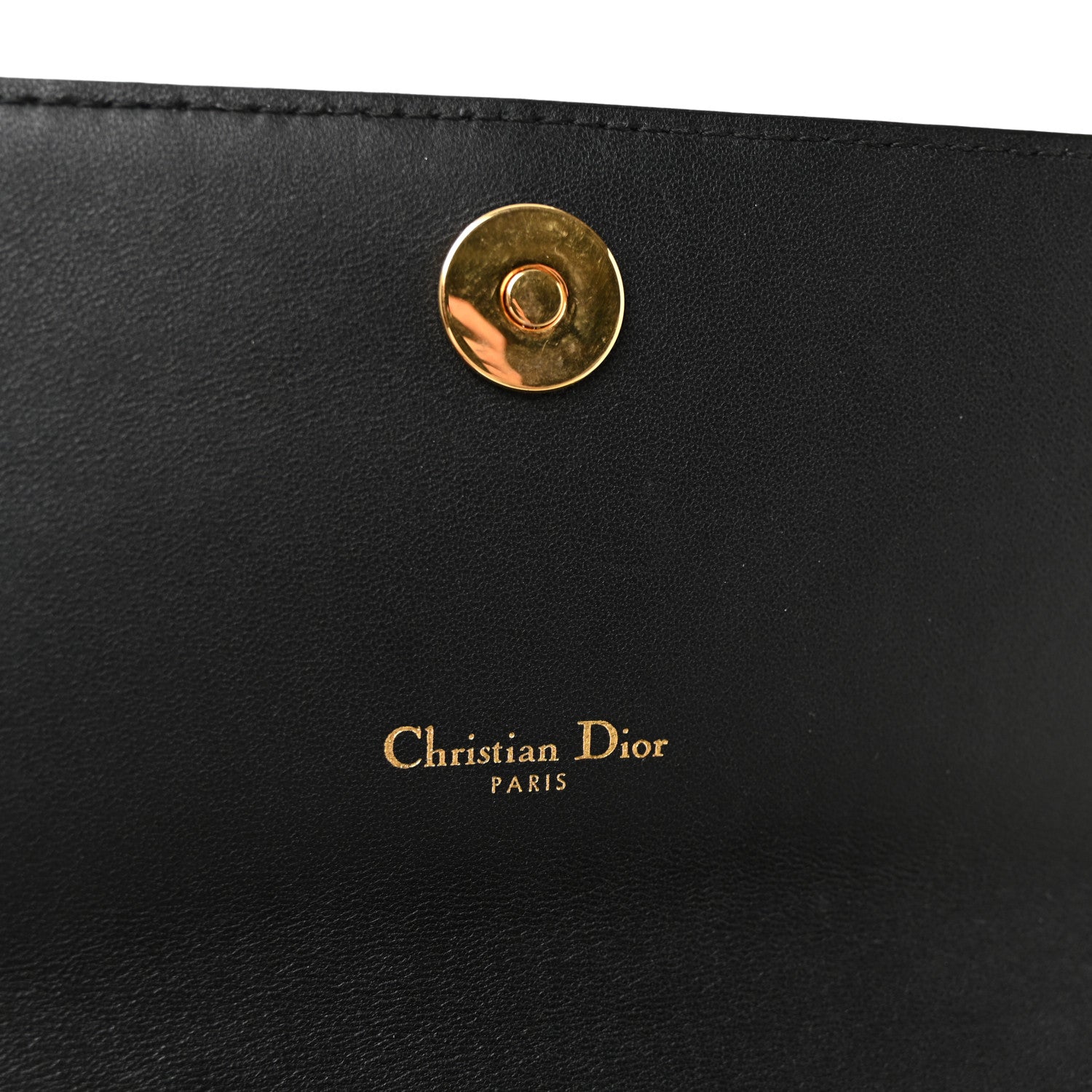 Christian Dior Supple Calfskin Caro Pouch with Chain Black 6 of 10