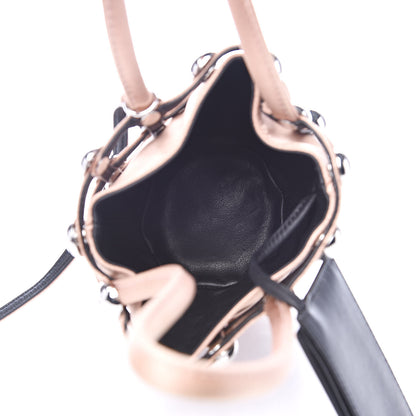 Alexander Wang Satin Embellished Mini Roxy Bucket Bag Nude 5 of 9