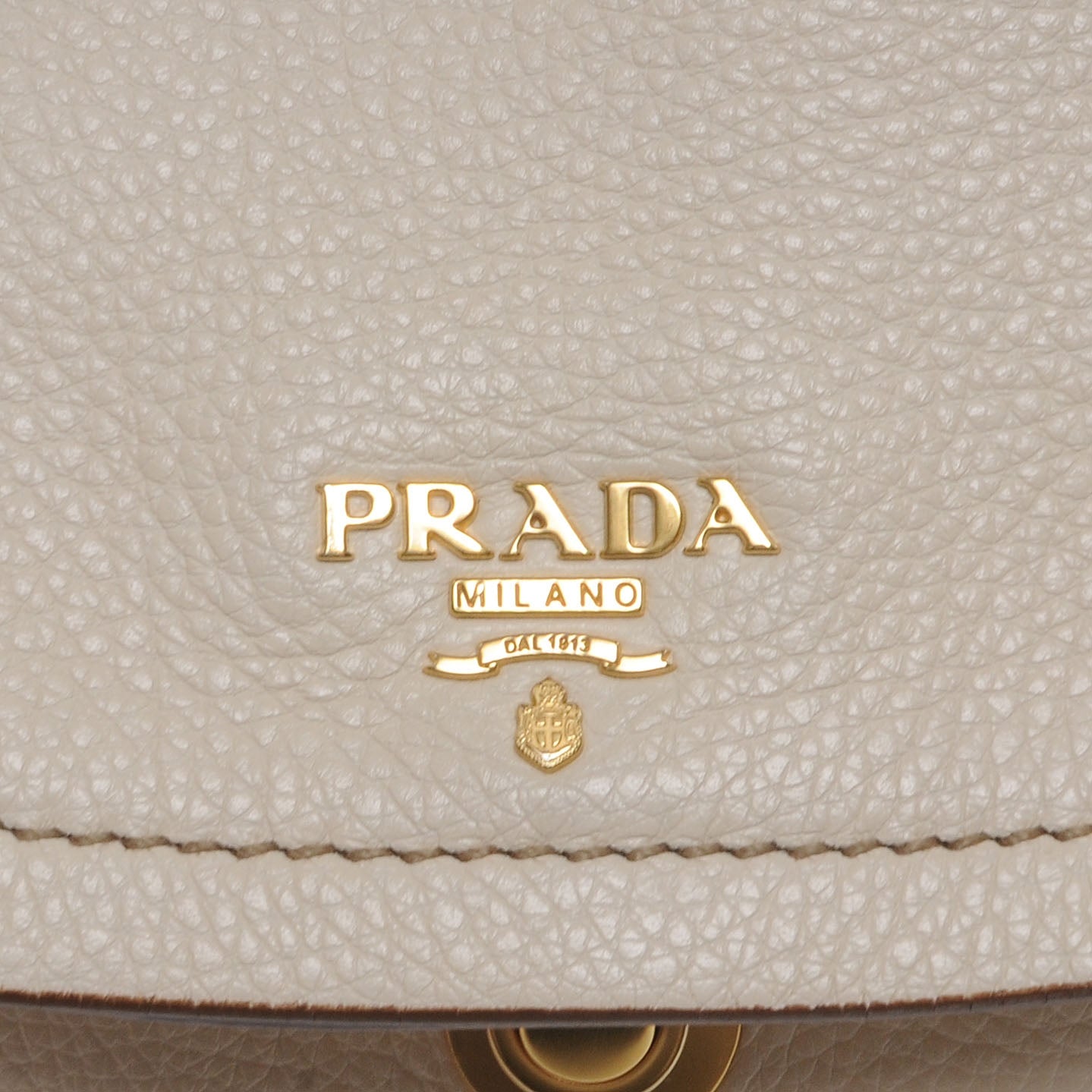 Prada Vitello Daino Crossbody Bag Talco 8 of 8