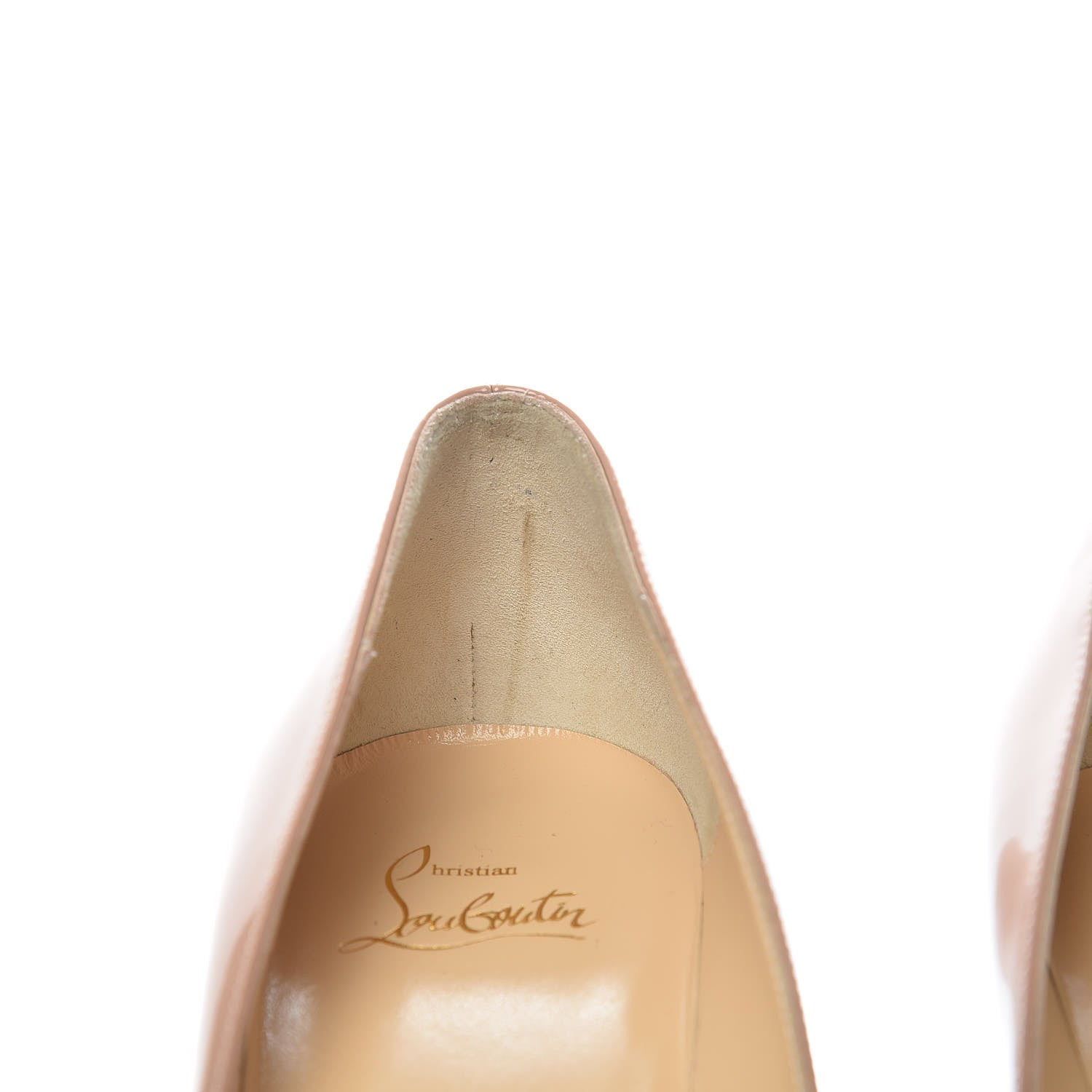 Christian Louboutin Patent Pigalle Follies 85 Pumps 40.5 Nude 9 of 12